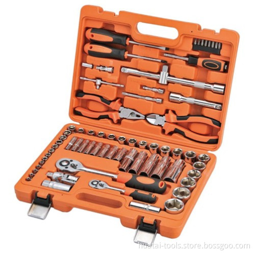 69PCS 1/4''&1/2'' Dr Socket Set (Tool Kits)